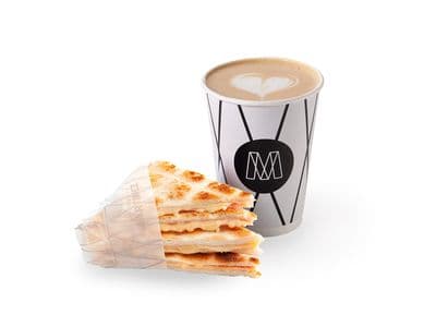 Café con leche + Tostado de miga J&Q