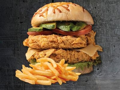 Burger fresh simple con papas