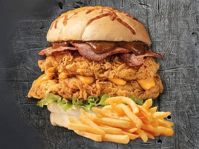 Burger BBQ Simple Con Papas