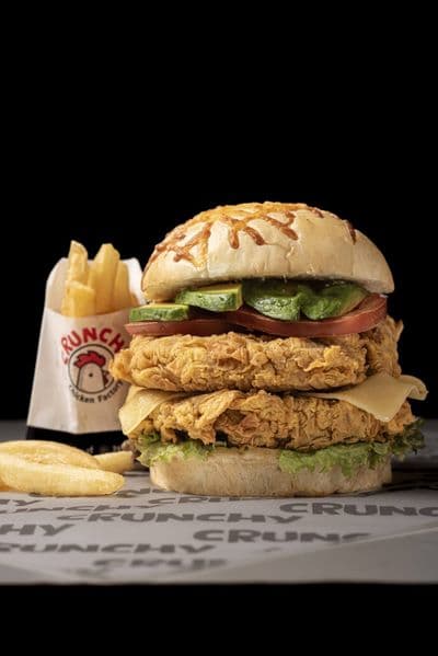 Burger fresh doble con papas