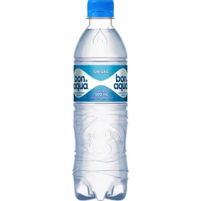 Agua mineral sin gas bonaqua 500 cc