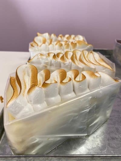 Porción de suspiro de limón