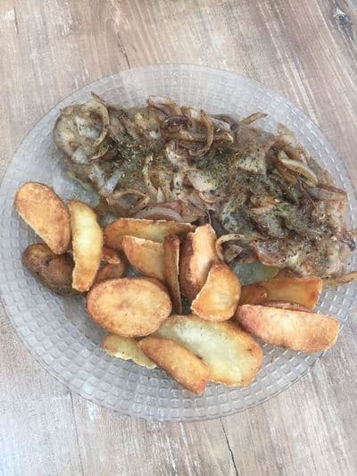 VIANDA MILANESA A LA FUGAZZETA