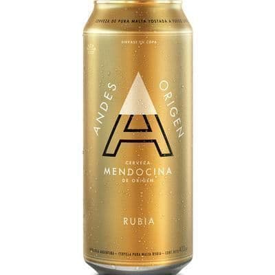 Cerveza Andes Origen Rubia Lata 473 ml