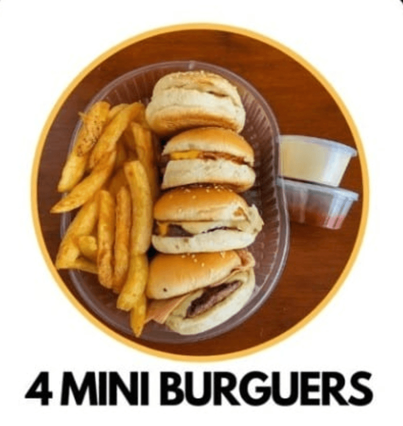 Combo Un Mordisco (4 Mini Burguers)