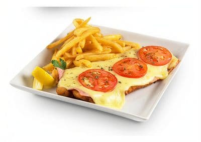 Milanesa napolitana + fritas