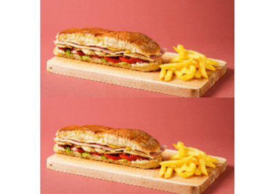 2 Lomitos de Pollo completos Grandes + 1 Papa con Huevo