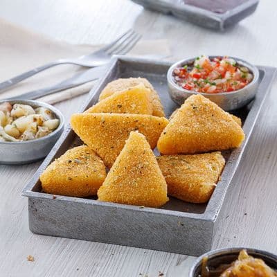 Triángulos de provolone